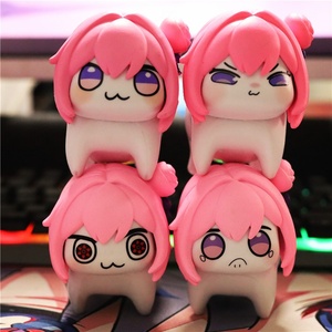 Statuetta in PVC 2D Cenerentola <span class=keywords><strong>Doro</strong></span> Peach Snowman Versione Q, Ornamento Cane Rosa, Decorazione <span class=keywords><strong>da</strong></span> Scrivania - Product Image 3