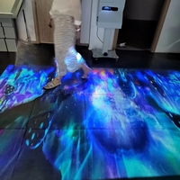 Système de projection immersive AR sur sol et mur, écran LCD interactif tout-en-un, projecteur en aluminium