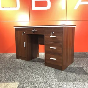 Nhà máy trực tiếp Ngân Sách thương mại đồ nội thất máy tính bàn nhà nghiên cứu MDF gỗ duy nhất văn phòng máy tính bàn với ngăn kéo - Product Image 5