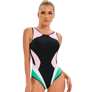 women active Color stitching Factory Swimwear One Piece swimsuit Leak Proof Period Swim Sport Wear Menstrual Period Swimwear
