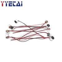 Capsule de microphone à condensateur électret 9x7mm 9767, avec longueur de fil de 9.5CM, 10 pièces/lot