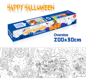 무지개 색상 DIY 색상 채우기 그림 벽 최대 스틱 그림 종이 할로윈/크리스마스 테마 교육 완구 2025 프리미엄 품질 - Product Image 3