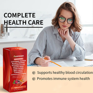 Ausreson OEM Complément Alimentaire Biologique en Gouttes Liquides de Poivre de Cayenne, Poivre Noir, Vitamine D3 K2 et Pépins de Raisin, <span class=keywords><strong>Boisson</strong></span> à la Vitamine D3 K2 de Cayenne - Product Image 2