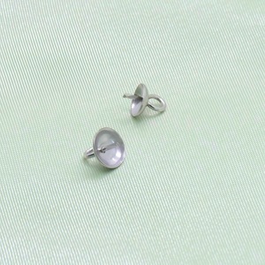 Support de perle en acier inoxydable, pendentif bol rond avec œillet soudé pour la fabrication de bijoux DIY - Product Image 4