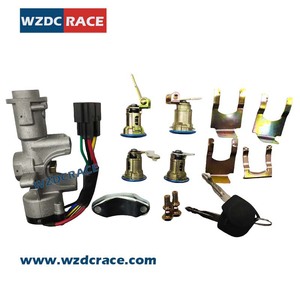 WZDC RACE <b>Lock</b> Cylinder Q22-8PA6105PBA Zinc Plated 2 <b>Keys</b> For CHERY Cars - Product Image 4