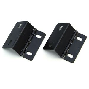 काले रंग लोहे सामग्री फर्नीचर फ्लैट तह ताला 360 डिग्री अदृश्य दरवाजा टिका - Product Image 3