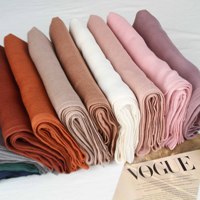 Foulards Hijab Longs Personnalisés en Gros, Effet Marbré Ombré, Doux, en Modal Respirant et Léger, Écharpe Musulmane Ethnique d'Été 180cm