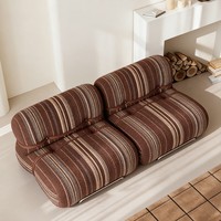 Fauteuil en tissu tricoté avec structure en bois de pin de style nordique moderne pour salon, bureau ou salle d'étude