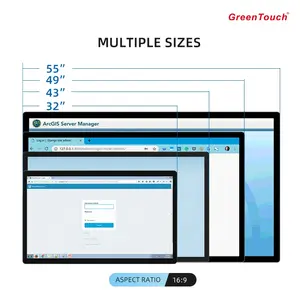 Touch Screen Monitors Industrial Touch Monitor Flat Touchscreen Monitor 12 15 15.6 17 18.5 19 21.5 23.6 23.8 27 32 43 49 55 Inch