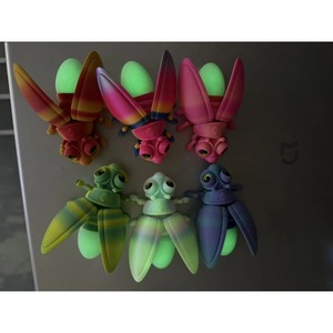 Syh1691 Figura de Luciérnaga Impresa en 3D, Juguete Brillante en la Oscuridad, Regalo para Niños y Niñas, Modelo Animal Realista, Escala 1/12, Original - Product Image 4