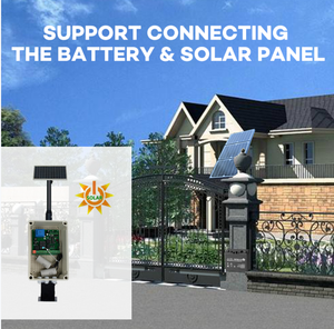 Panel solar monocristalino de 30W con batería de respaldo con cargador para abridor de puerta de motor de 12V/24V CC o Puerta de barrera - Product Image 5