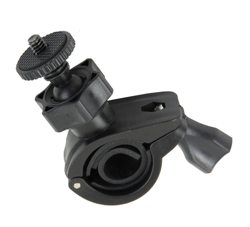 Hongdak Bike Motorbike Handlebar Clamp with Tripod Mount Rotatable Motorcycle Clip Adapter Support Bracket for GoPro Xiaoyi