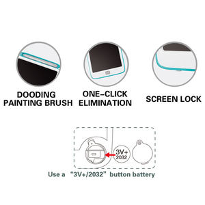 Venta caliente alto brillante colorido juego niños tablero de dibujo Digital 8,5 pulgadas Unicolor LCD escritura tableta Pad para niños - Product Image 3