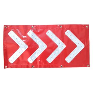 Panneau de sécurité réfléchissant personnalisé à LED, signalisation lumineuse clignotante en forme de flèche - Product Image 6