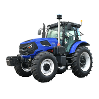 Tracteur diesel 4x4 certifié CE EPA 50HP avec chargeur frontal, pompe et boîte de vitesses, transmission par engrenages, tracteur agricole multifonctionnel