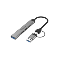 Hub 4 ports USB 3.0 haute vitesse Type C Split Adaptateur 4 2.0 ports Charge rapide pour PC IOS Multiport Accessoires pour ordinateur