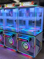 Machine à griffes d'arcade de haute qualité Lucky Clip 68 Clips, machine à cadeaux excitante pour les centres de divertissement