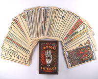 Set Oracle Buatan Tangan Berkualitas Tinggi Grosir, Kartu Tarot Kustom dengan Buku Panduan