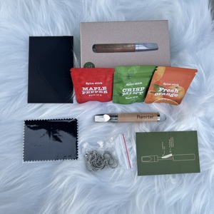 عصا تدخين بديلة مخصصة من الخشب للاستخدام مرة واحدة بدون دخان مع سلسلة للإقلاع عن التدخين - Product Image 1