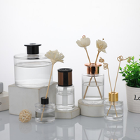 Bouteille diffuseur de parfum en verre rond de haute qualité, 30 ml, 50 ml, 100 ml, 120 ml, 150 ml, 200 ml, avec bouchon à vis, couleur et logo personnalisés