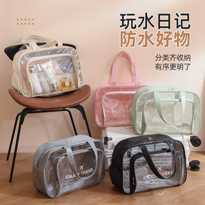 Waterproof Toiletry Bag Rectangle Wet Dry Separation Travel Makeup Bag Swimming Goggles Storage Case - Product Image 3
