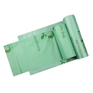 Popular Design green plastic household garbage bag tea packing mylar bags trash bag
