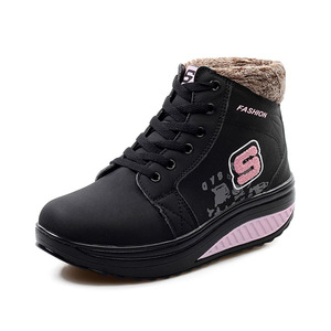 Nuevos <span class=keywords><strong>botines</strong></span> informales para mujer, tacones planos <span class=keywords><strong>de</strong></span> <span class=keywords><strong>invierno</strong></span>, zapatos <span class=keywords><strong>de</strong></span> plataforma cálidos para mujer, <span class=keywords><strong>botines</strong></span> <span class=keywords><strong>de</strong></span> piel gruesa <span class=keywords><strong>de</strong></span> cuero antideslizante para mamá para la nieve - Product Image 3