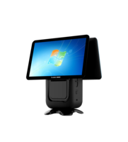 Imachine A1 PLUS #   Terminal Punto de Venta Todo en Uno con Pantalla Táctil de 14\" + 14\" y Impresora para Restaurante