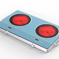 Nouveau Design Four Solaire 12V DC 600W Alimenté par Batterie, Cuisinière à Plaques Vitrocéramiques