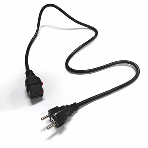 Câble d'<span class=keywords><strong>alimentation</strong></span> CA avec verrouillage IEC C19 vers prise Schuko CEE 7/7 EU, 250V 16A 1mm², rallonge C19 avec verrouillage pour ordinateur - Product Image 2