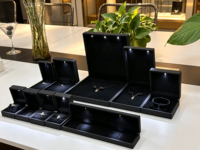 Boîte à bijoux LED en stock, boîte à bijoux LED pour la vente au détail, boîtes à bijoux LED lumineuses en gros, boîtes à bijoux LED personnalisées avec logo, série complète de boîtes à bijoux en diamant