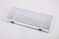 Diffuseur linéaire industriel moderne en acier inoxydable/plastique, réglable, durable, installation facile, garantie 1 an, air