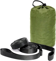 Hamac de voyage portable pour une personne, en nylon, pour la randonnée, les activités de plage, les festivals, les événements, avec sac de transport.