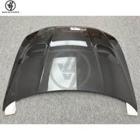 Nouveau capot avant en fibre de carbone MSY noir brillant à tissage sergé pour Audi RS6 2020-2023, pièces de kit carrosserie pour couvercle de moteur