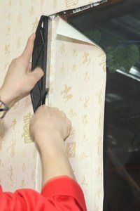 Strumenti per rivestimento murale raschietto per carta da parati manico in <span class=keywords><strong>plastica</strong></span> carta da parati Stripper guida per rivestimento vernice con lama in acciaio inossidabile da 12 pollici - Product Image 5