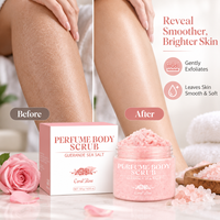 Gommage Corporel Éclaircissant au Parfum de Rose Nettoyage en Profondeur Renouvellement Cutané Exfoliant Adoucit les Peaux Rugueuses Lisse la Peau Vente en Gros OEM ODM