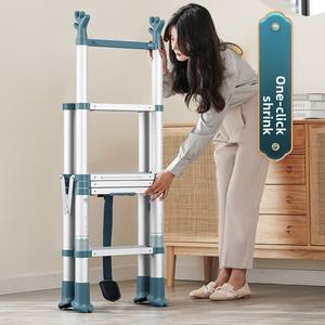 Soldes sur les échelles télescopiques <span class=keywords><strong>en</strong></span> A pour la maison, échelle épaissie à une touche - Product Image 3