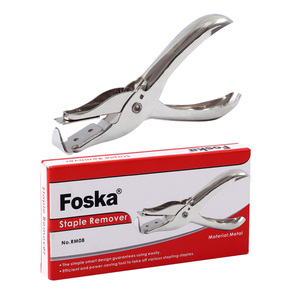 <span class=keywords><strong>FOSKA</strong></span> Ağır Hizmet Tipi 13cm El Tipi Metal Zımba Çıkarıcı Acısız Tırnak ve Ofis Kağıdı Açacağı Ergonomik Saplı Mektup Açacağı - Product Image 1