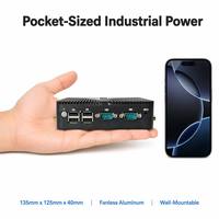 Computadora Industrial Integrada Sin Ventilador YCT, Doble LAN Gigabit, VGA, 6 COM, RS232, RS485 para Automatización Industrial