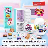 Ensemble de mini-réfrigérateurs jouets pour maison de poupée miniature, marque MINI, boîte surprise gourmet.
