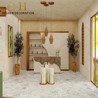 Comptoir de présentation cosmétique écologique original de style pastoral pour intérieur