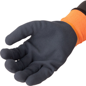 SNELL al por mayor guantes de trabajo al aire libre de invierno de doble capa de arena de látex completo con forro de acrílico guantes de trabajo de aislamiento térmico en frío - Product Image 4