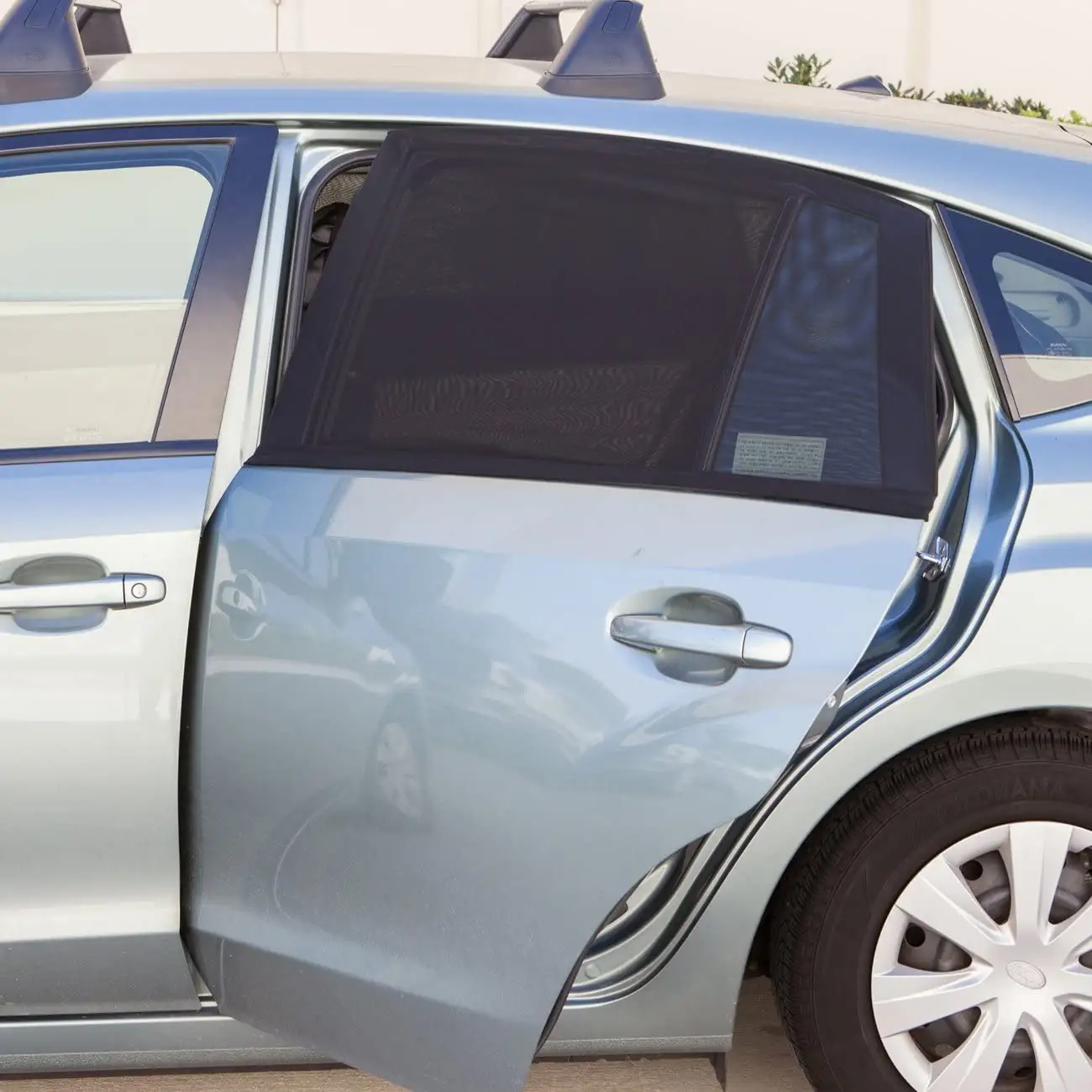 Protector de ventana de coche, malla transpirable, mejorado, Universal, para la mayoría de los coches