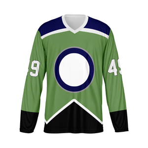 Haut de maillot de hockey sur glace unisexe avec logo personnalisé dernière conception Style sublimé Nom de l'équipe Service OEM Vêtements de hockey sur glace personnalisables - Product Image 2
