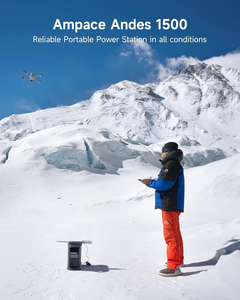 Centrale Électrique Portable 1500 LiFePO4 100W Solaire 2400W/1462Wh Générateur Solaire pour Voiture Onde Sinusoïdale Pure 4 Prises CA Recharge Complète en 1H Application Mobile - Product Image 3