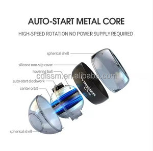 <span class=keywords><strong>Gyroball</strong></span> avec étui de transport, exerceur d'avant-bras, <span class=keywords><strong>gyroball</strong></span>, exerceur de poignet et de bras, 5 LED, gym, puissance de l'avant-bras, <span class=keywords><strong>gyroball</strong></span> de poignet - Product Image 3