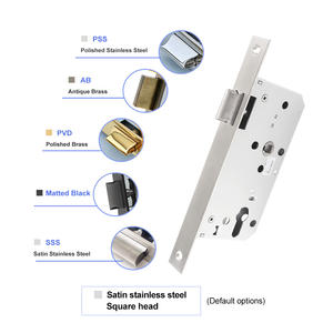 ドアロックボディ格子通路ロックA5572ZL研磨ステンレス鋼304201正方形丸頭木製用 - Product Image 3