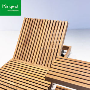 Meubles de piscine <span class=keywords><strong>vintage</strong></span>, lit de piscine extérieur de luxe, durable, réglable, en <span class=keywords><strong>teck</strong></span> massif, chaise longue pour le bord de la piscine, hôtel - Product Image 5