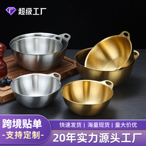 Stainless Steel Salad Bowl Set 298 Dishwasher Safe For Party Snack Kimchi <b>Sauce</b> Dessert Use - Product Image 5