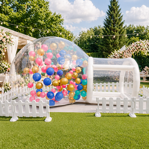 Produit personnalisé tente à bulles gonflable pour jeux souples burbuja maison gonflable gonflable pour le saut en ballon à bulles - Product Image 1